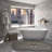 67'' x 31'' Freestanding Soaking Acrylic Bathtub