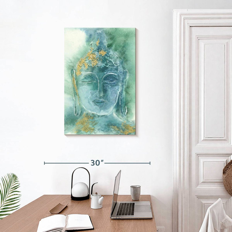 Bouddha doré Leisha I, H 30 po x l 20 po