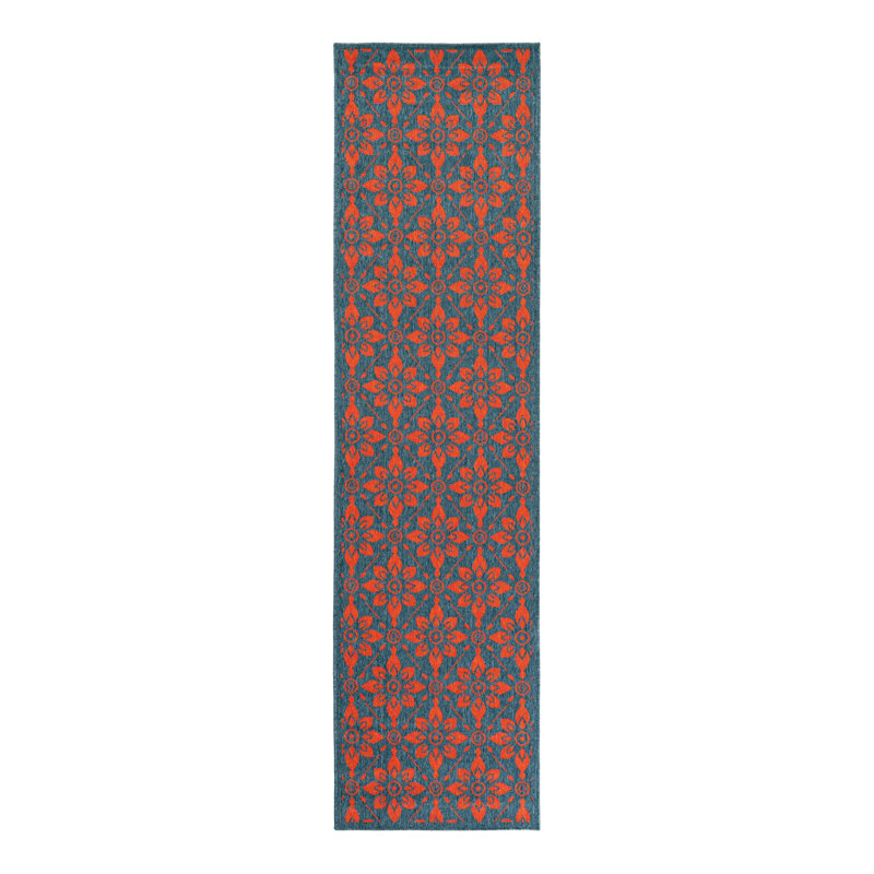 Indoor/Outdoor Trellis Area Rug, Runner 2'7" x 10'