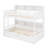 Jamaar Kids Twin Size Wooden Bunk Bed with Built-in Shelves & Drawers-643969887