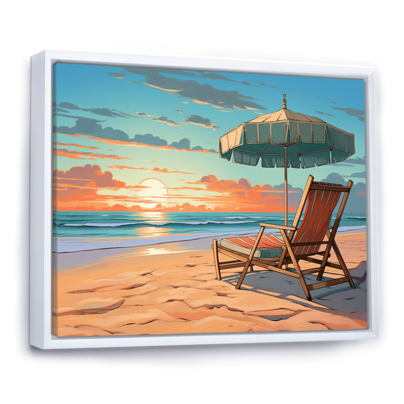 Reichard sur toile, Cadre flottant blanc, H 16 po x l 32 po x P 1 po