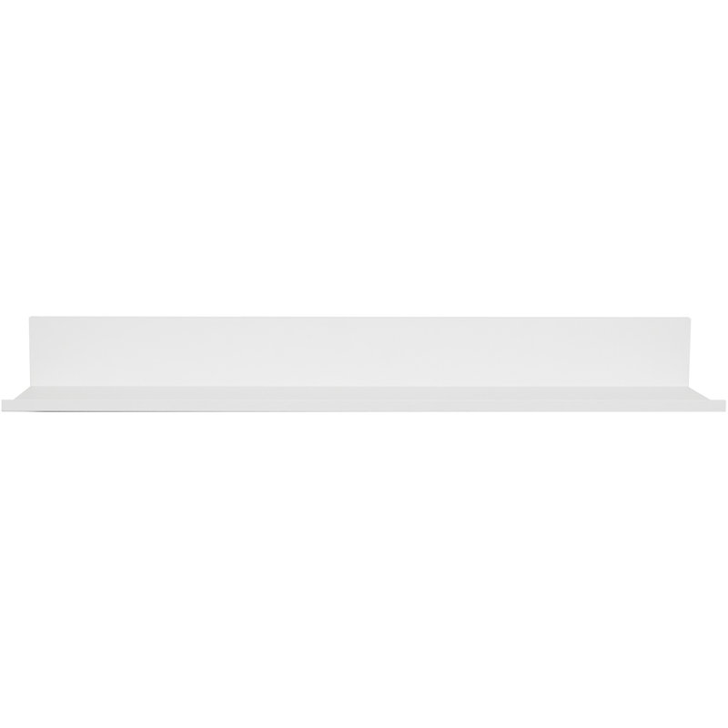 Aayat Metal Floating Shelf, White, 3.1" H x 24.7" W x 5.1" D