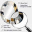 Gris et doré Impressions Transcendent II - Grand miroir mural ovale sur métal-665687222