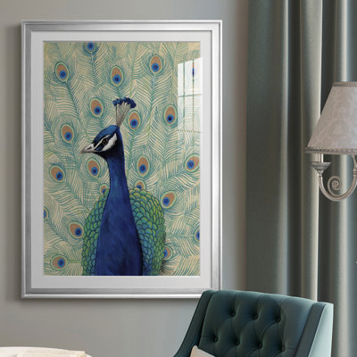 Paon bleu II - reproduction de cadre photo