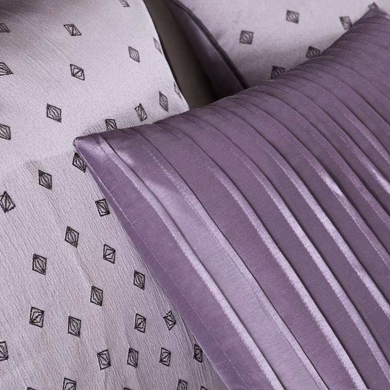 Édredon mauve très grand - motif, rembourrage, lavable, détail de la collection, bourre, Purple