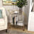 Metal Rolling Round 2 Mirrored Shelf Bar Cart with Top Handle-65056100