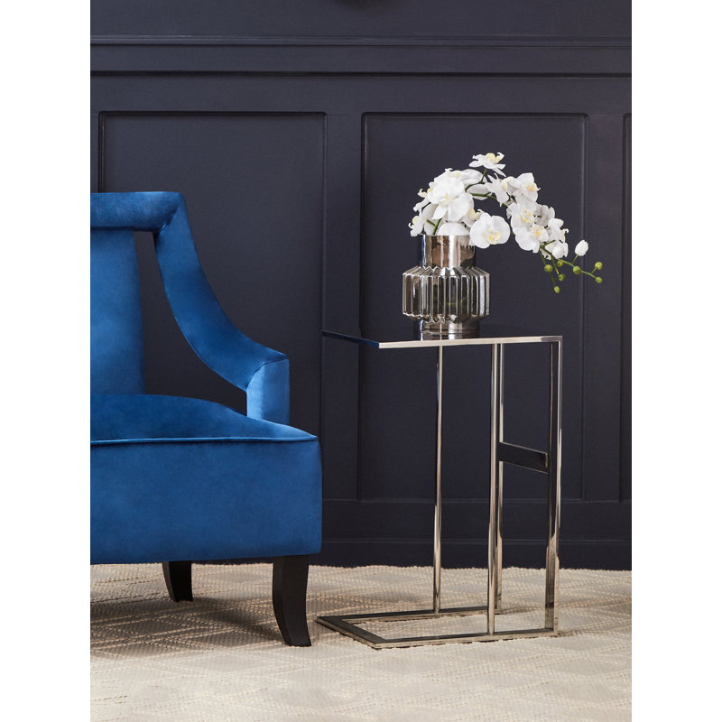 Bhodi End Table, Silver, Grey