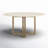 Lela Round Metal Base Dining Table-1421962928