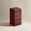 60cm Modern Grid-Tiled Square End Table-525681351
