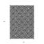 Tapis intérieur / extérieur ivoire lavable géométrique 10 pi x 14 pi