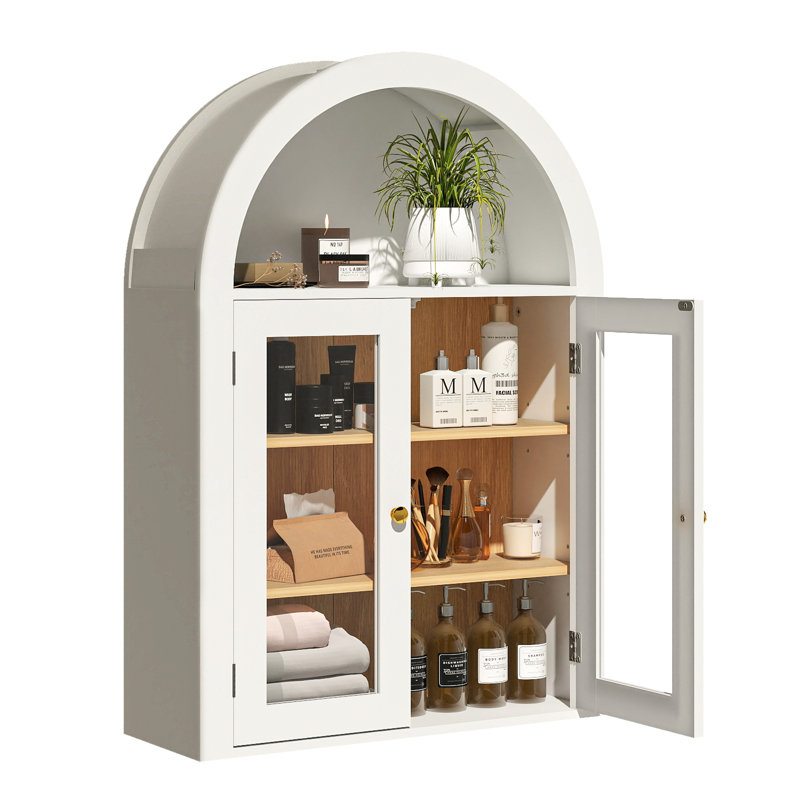31.5"h Arch Wall Mounted Bathroom Cabinet, 