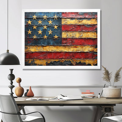 Montemayor, drapeau de la Constitution des États-Unis. I - USA Patriotist, art mural sur toile
