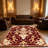 1PC Vintage Floral Damask Burgundy area rugs for Living Room, Soft, All seasons, Easy-maintain, Washable Indoor mat, Farmhouse suitable for dining table, entryway, bedroom, home office, hallway, patio, Home Decor, Outdoor Decor.-843024902