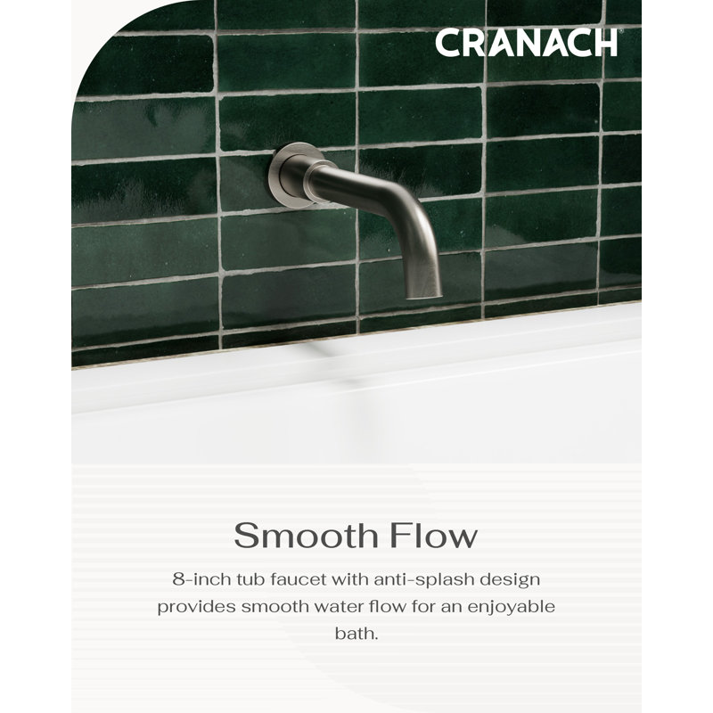 Crozet Pressure Balance Tub and Shower Faucet with 10-Inch Rain Shower Head, (Valve Included) , Brushed Nickel