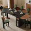 French Retro Black Dining Table