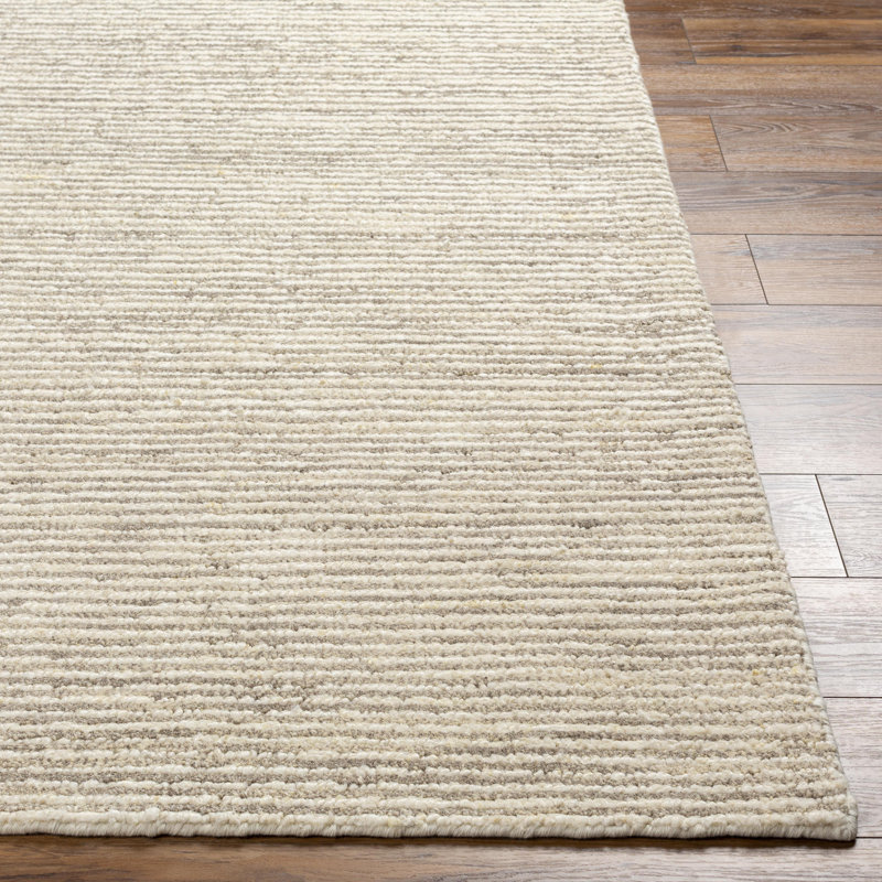 Totenham Wool Area Rug in Cream, Rectangle 8' x 10'