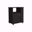 Armoire inférieure pour micro-ondes, porte simple, trois tablettes latérales-1515291275