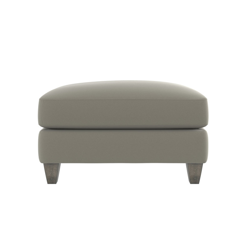 Mila Ottoman, Cream Chenille 1345-002, Antique White