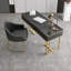 Bureau de luxe léger avec bureau en pierre frittée-113914986-113914985