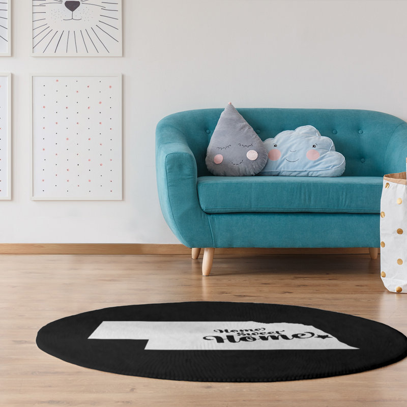 Chenille Indoor Rug, Round 5'