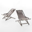 CHAISE SLING NIKKI BEACH - GRIS (ensemble de 2)