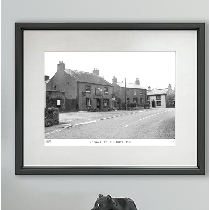 Langwathby, Fish Hotel 1953 by Francis Frith - Single Picture Frame Print, 60cm H x 80cm W x 2.3cm D