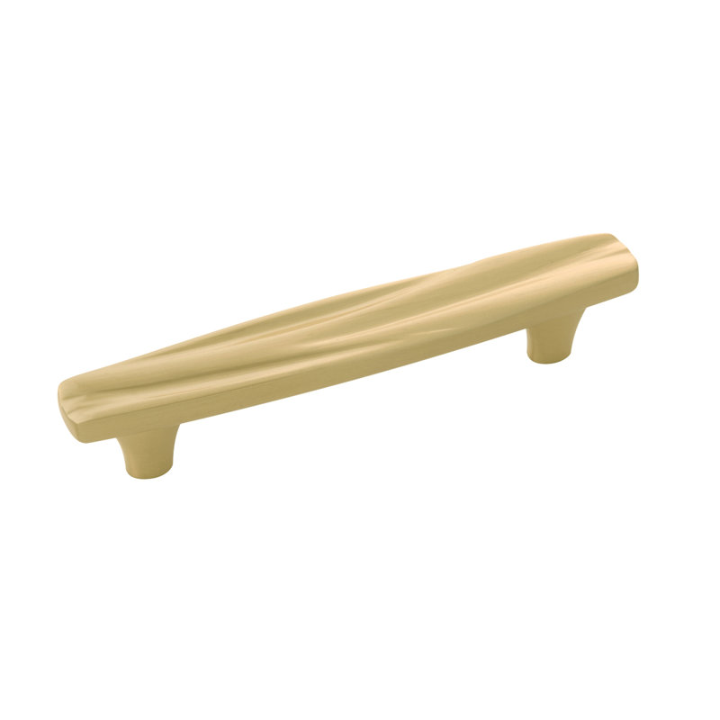 Caspian 5 1/16" Center Bar Pull, 3 3/4", Satin Brass
