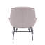 Chaise d'appoint rembourrée en tissu avec repose-pieds Caiceo-819433039