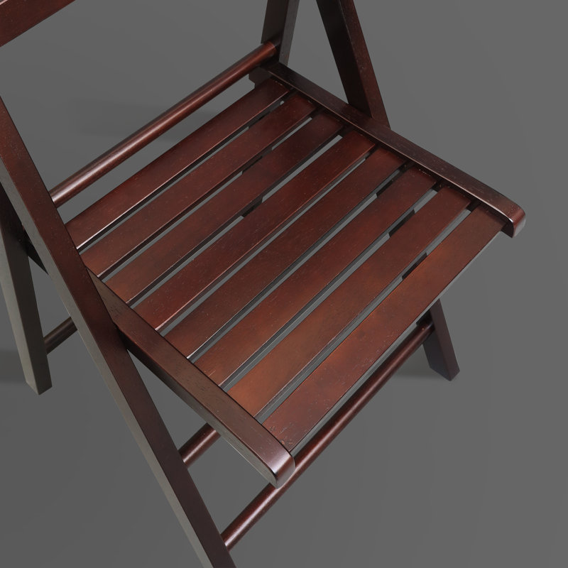 Ensemble de chaises pliantes Donnis, Espresso