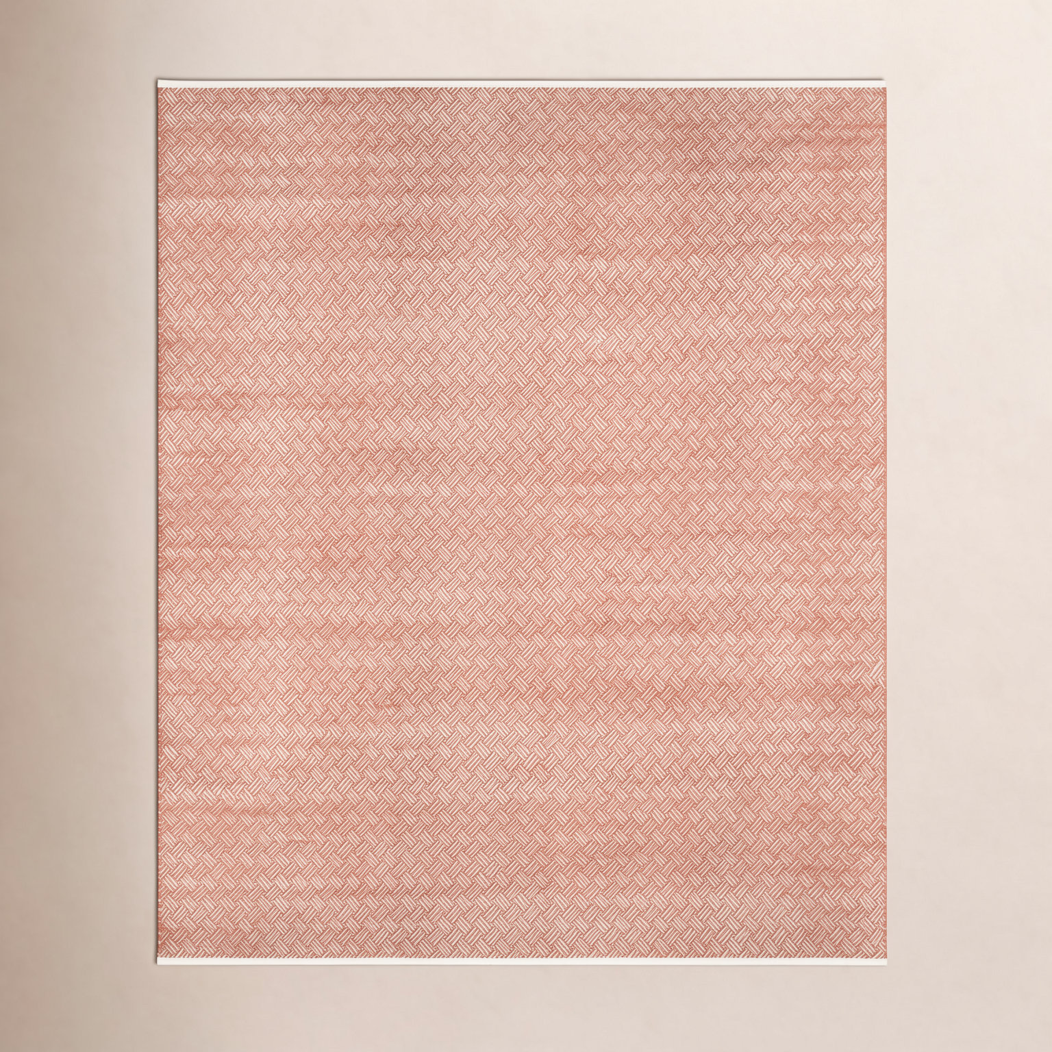 Evansdale Orange Hand-Woven Geometric Cotton Rug, Rectangle 8' x 10'