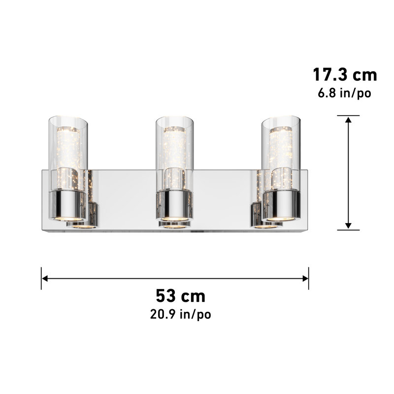 Amaliya 3 - Light Dimmable LED Vanity Light