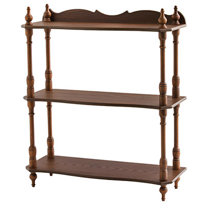 Retro Style Multi-Layer Storage Rack | Art Display Rack In The Corner Of The Living Room | Rubber Wood Water Chestnut Cup Holder