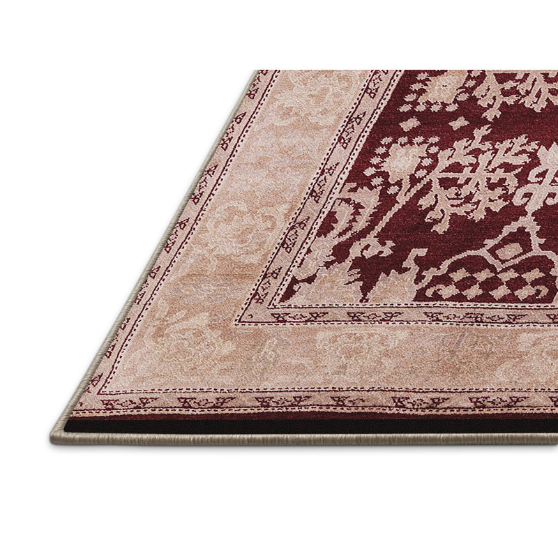 Tapis oriental rouge / beige Passerine, Rectangle 2 pi x 3 pi