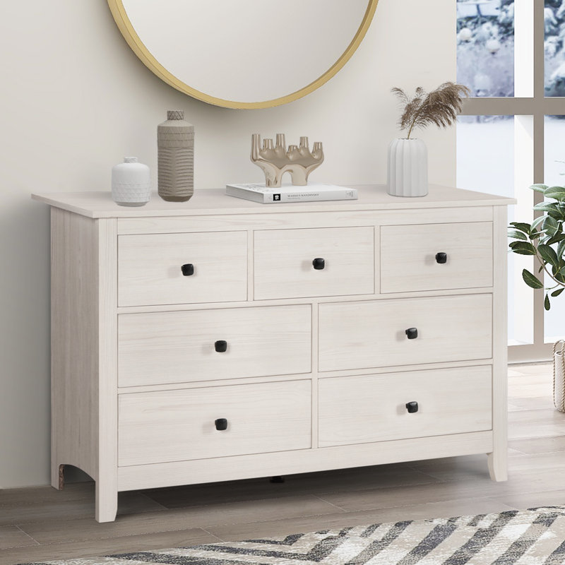 Wooden Bedroom 7 Drawer Dresser