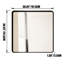 Miroir de meuble-lavabo carré en métal 36 po x 36 po, corrosion pour le salon, avec cadre, chambre à coucher et salle de bain