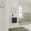 Ensemble de meuble-lavabo de salle de bain 16 po pour petit espace, petit meuble-lavabo moderne avec lavabo en céramique, ensemble d'armoires pour petit lavabo de salle de bain, noir-876687243
