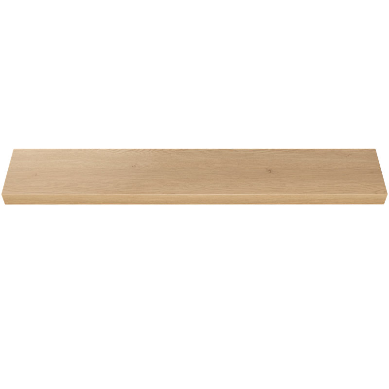 Plain Sliced Oak Floating Shelf, Oak Wood