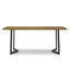 Hylan 72"W Solid Mango Wood Dining Table, Contemporary Style with Metal Legs, Seats 6-2038053473
