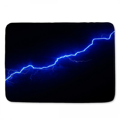 Tapis de bain Blue Lightning Bolt