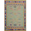 Pastel & Bold Shapes in an Artistic Kilim Area Rug 8x11