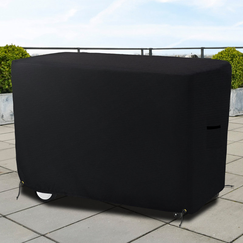 High Density Multipurpose Bar Cart Cover, Beverage Serving Cart Cover, Rolling Wicker Bar Cart Cover for Outdoor Bar Cart