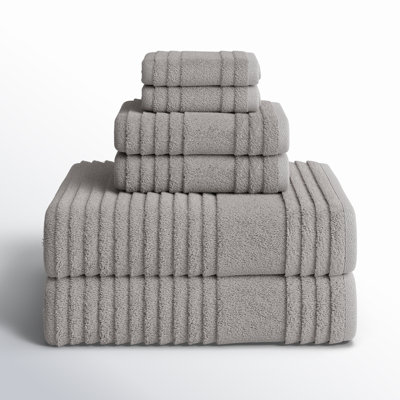 6 Piece Turkish Cotton Towel Set