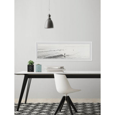 Surfing Small Waves II - Single Picture Frame Panoramic Print