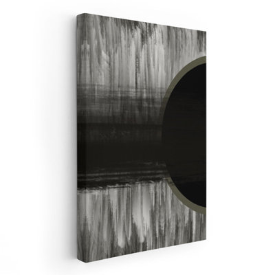 «Neutral Abstract Black», reproduction d'art sur toile