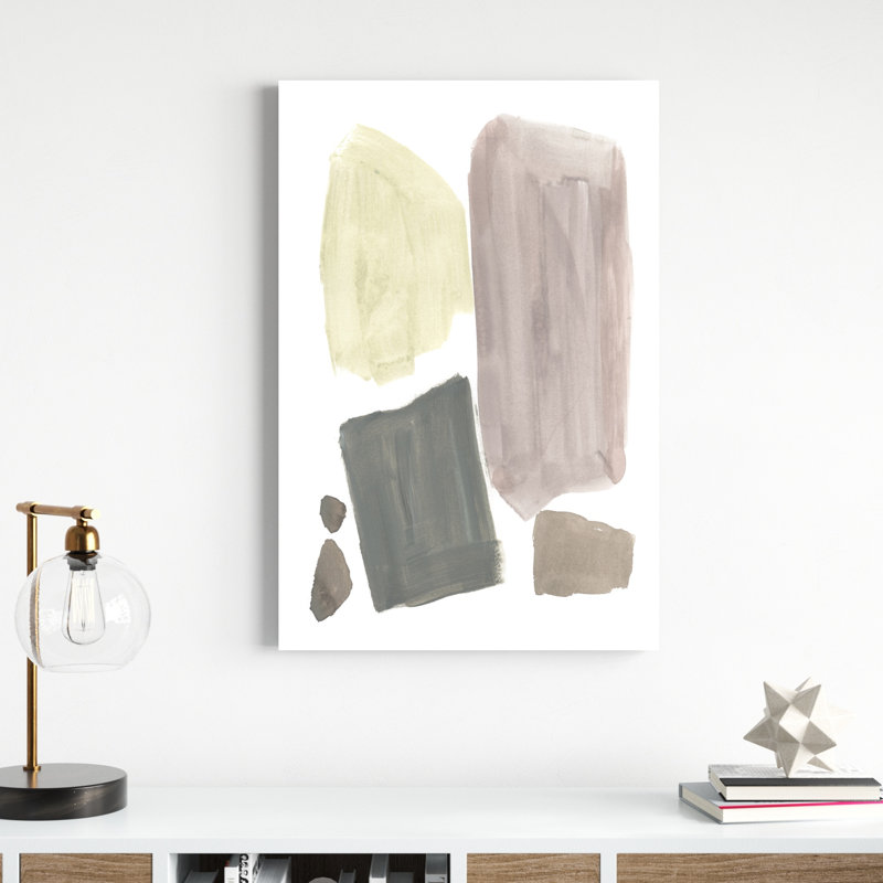«Mute Mod Shapes IV», peinture sur toile, H 36 po x l 24 po