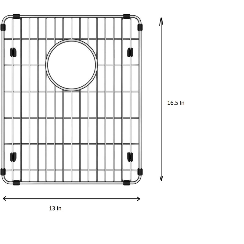Grille d'évier 13 po x 16,5 po