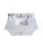 Myhomekeepers 26.83'' White Stone Rectangular Bathroom Sink