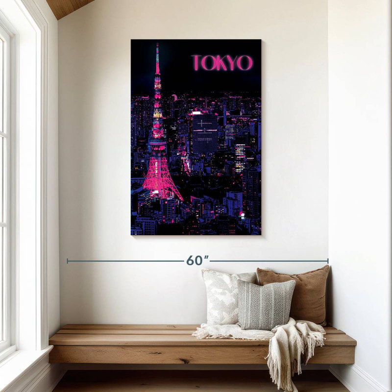 Sireci Neon Tokyo, 45" H x 30" W