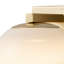 Luminaire de meuble-lavabo mural 6 po avec globe sphérique doré moderne et abat-jour en verre bullé pour salle de bain, chambre à coucher, couloir - blanc chaud 3000K, 6W 380LM, à intensité variable, homologué ETL