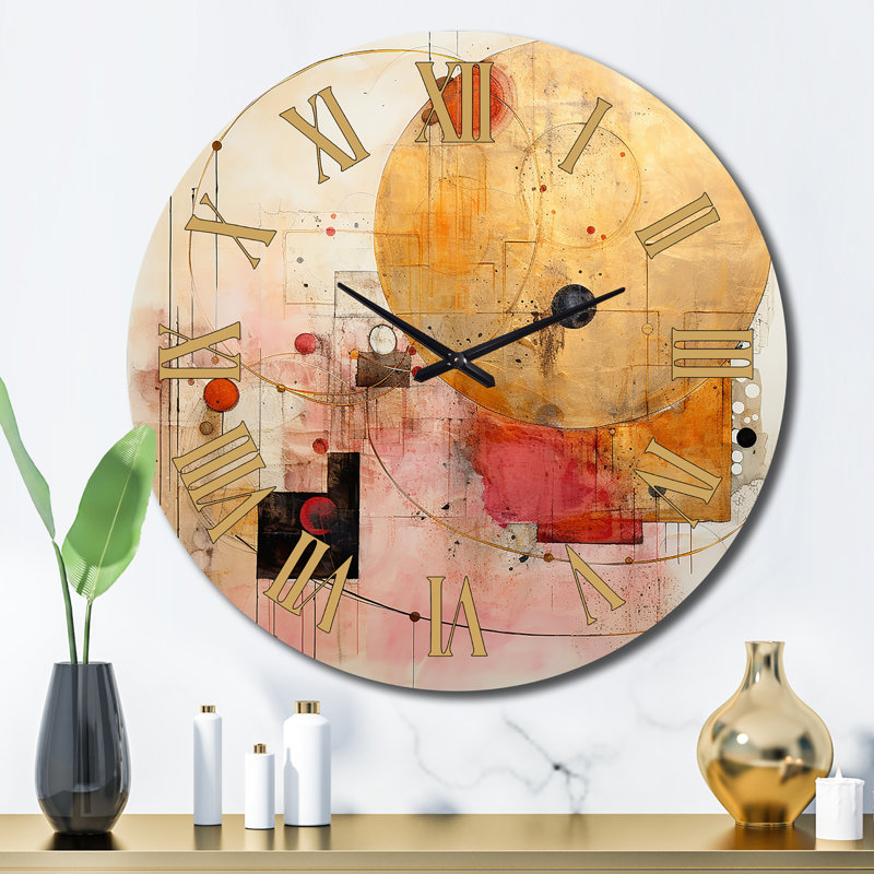 Horloge murale en métal, Grand